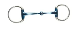Blue Steel Jointed Eggbutt Snaffle Bit