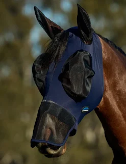 ComFiTec Luxe Stretch Fly Mask With Ears & Nose