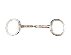 Copper And Steel Roller Mouth Eggbutt Snaffle