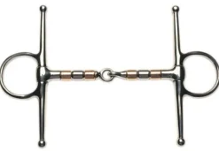 Copper And Steel Roller Mouth Full Cheek Snaffle