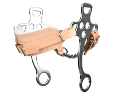 Fleece Nose Hackamore Bit