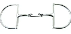 JP Korsteel Stainless Steel Dr Bristol Hunter Dee Ring Snaffle Bit