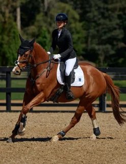 Satin Luxe Air-Tec Euro Jump Shaped Saddle Pad