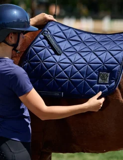 Satin Luxe Air-Tec Euro Jump Shaped Saddle Pad