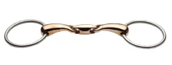 Stainless Steel Copper Mouth Oval Link Loose Ring Snaffle Bit