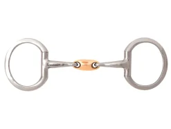 Stainless Steel Copper Oval Link Eggbutt Snaffle Bit