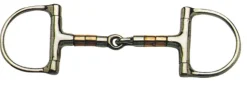 Stainless Steel Copper & Steel Rollers Jointed Dee Ring Snaffle Bit