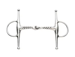 Stainless Steel Corkscrew Mouth Full Cheek Snaffle Bit