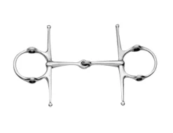 Stainless Steel Jointed Full Cheek Gag Bit