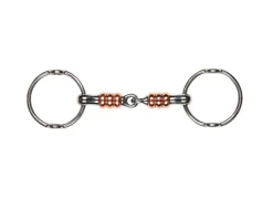 Stainless Steel Jointed Gag W/Large Copper Rollers