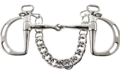 Stainless Steel Jointed Slotted Kimblewick Bit