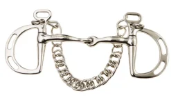 Stainless Steel Jointed Slotted Ring Kimblewick Bit