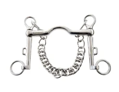 Stainless Steel Low Port Sliding Curb Bit