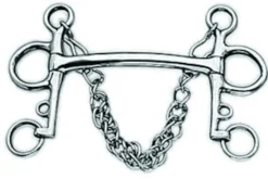 Stainless Steel Mullen Mouth Pelham Bit