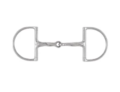 Stainless Steel Slow Twist Hunter Dee Ring Snaffle Bit