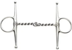 Stainless Steel Twisted Wire Full Cheek Snaffle Bit